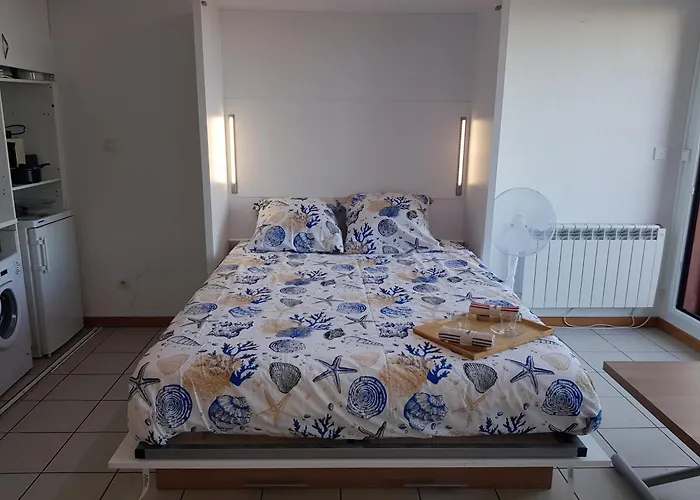 Studio Dans Residence De Standing Avec Parking Et Sa Terrasse Vue Mer